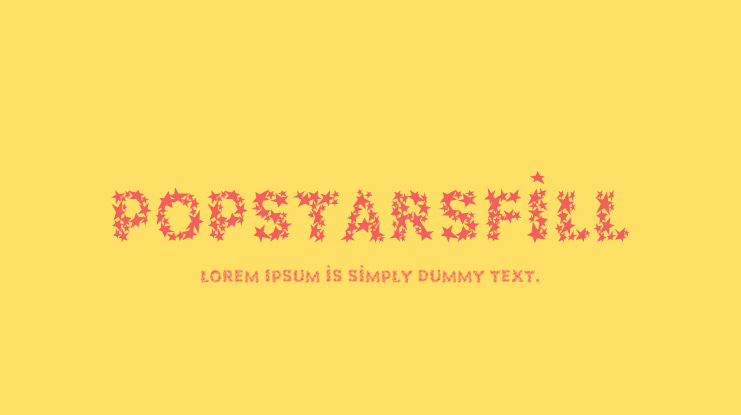 PopstarsFill Font
