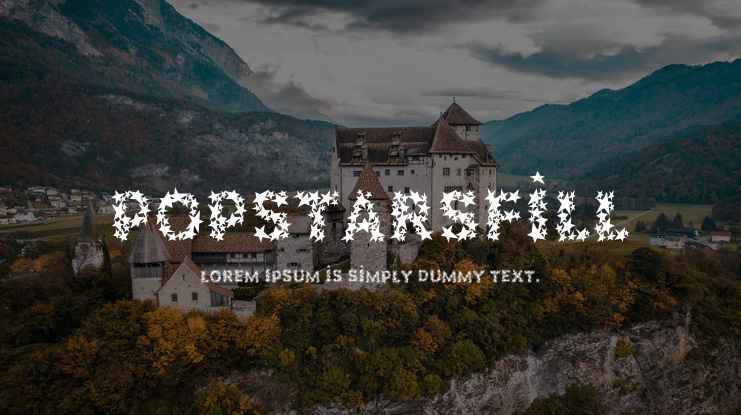 PopstarsFill Font