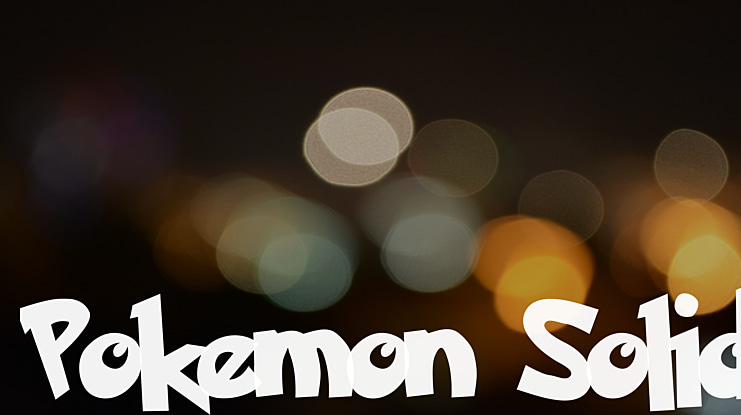 Pokemon Solid Font
