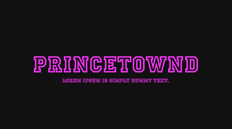 PrincetownD Font