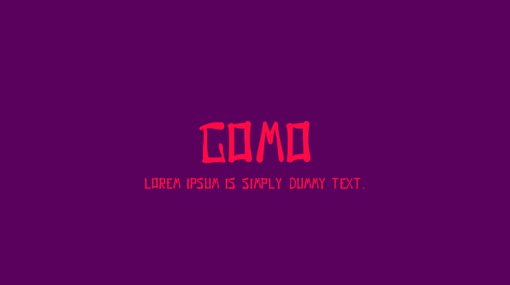 Gomo Font