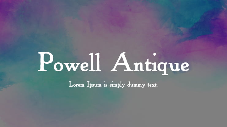 Powell Antique Font