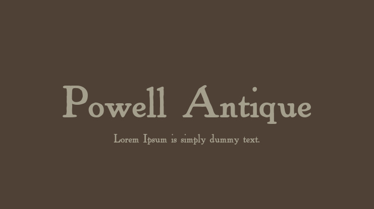 Powell Antique Font