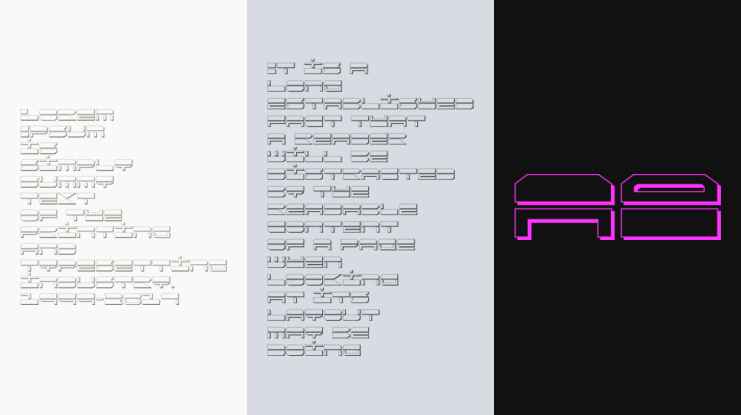 Quickmark Shadow Font