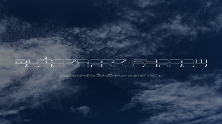 Quickmark Shadow Font