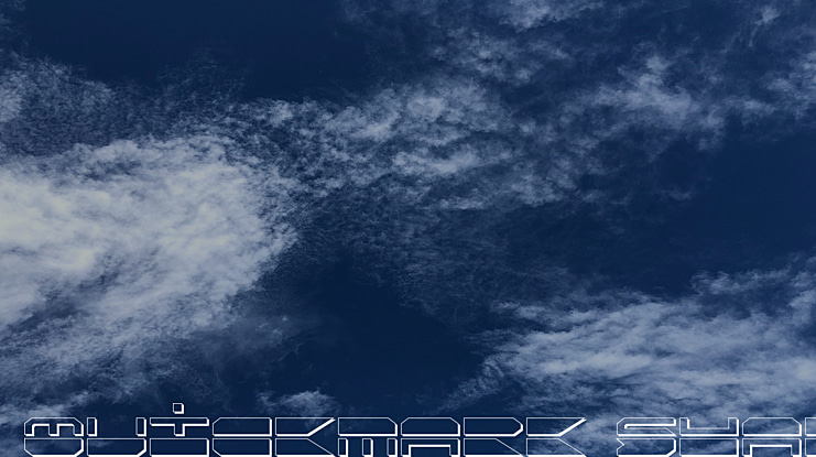 Quickmark Shadow Font