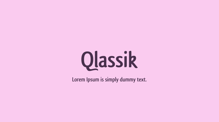Qlassik Font