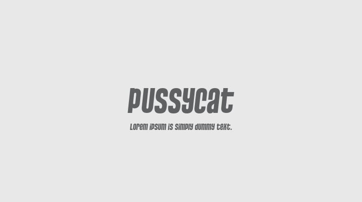 Pussycat Font