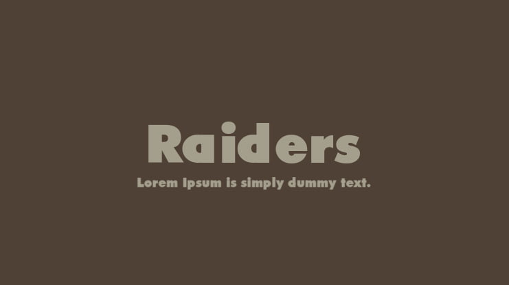 Raiders Font