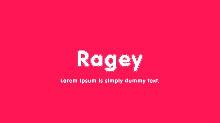 Ragey Font