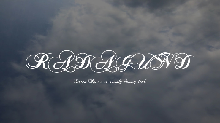 RADAGUND Font