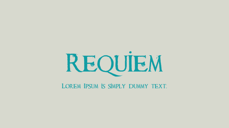 Requiem Font