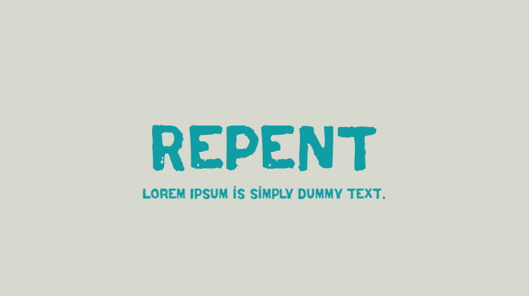 Repent Font