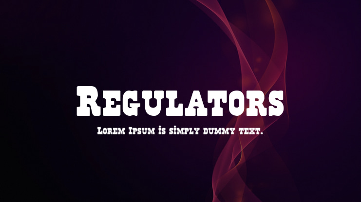 Regulators Font