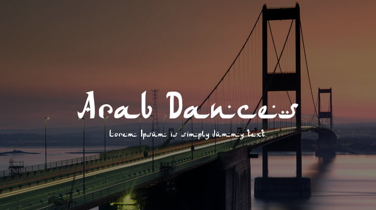 Arab Dances Font