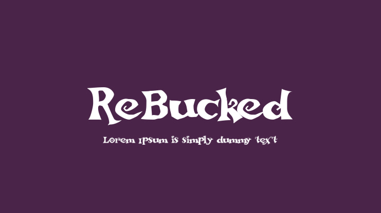 ReBucked Font