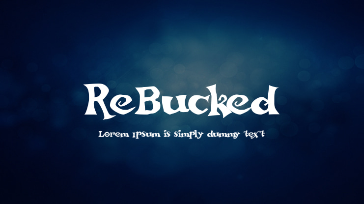 ReBucked Font