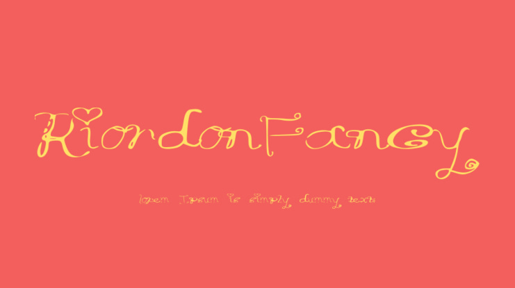 RiordonFancy Font