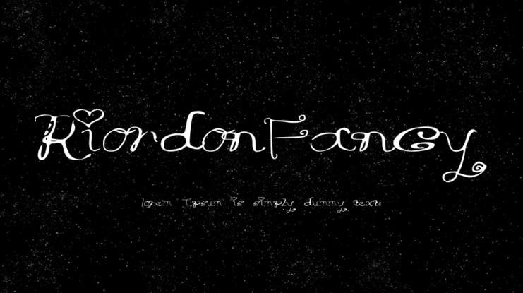 RiordonFancy Font