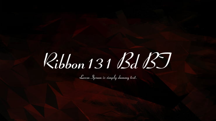 Ribbon131 Bd BT Font