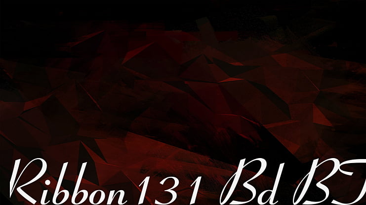 Ribbon131 Bd BT Font