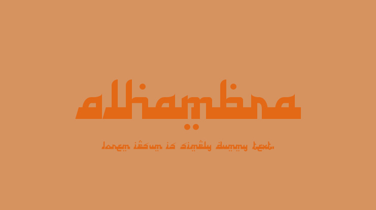 Alhambra Font Family