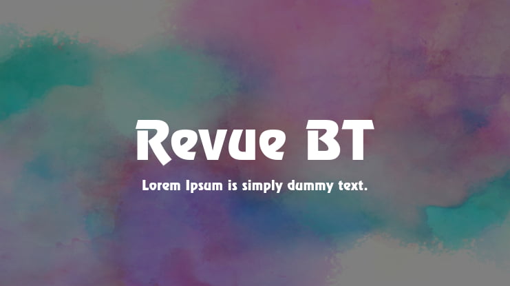 Revue BT Font