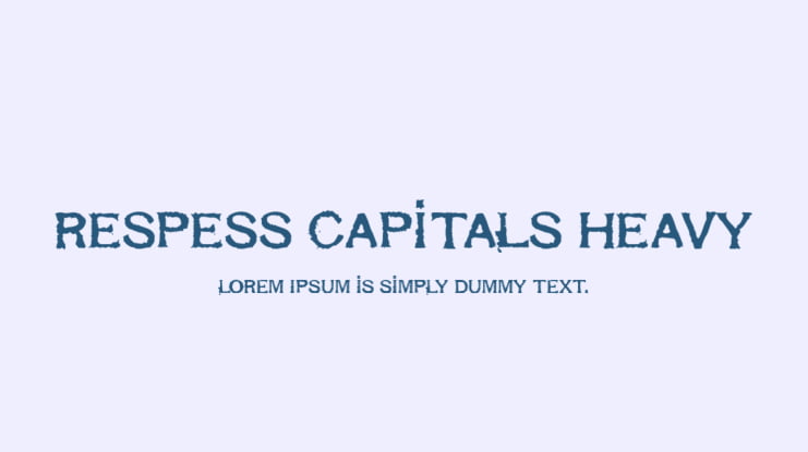 Respess Capitals Heavy Font