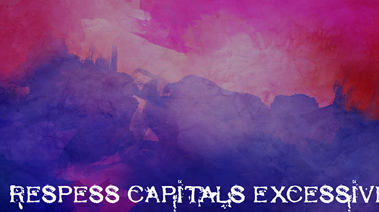 Respess Capitals Excessive Font