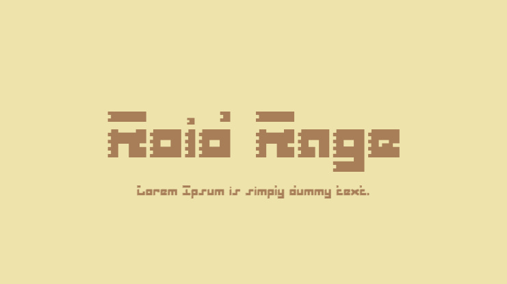 Roid Rage Font