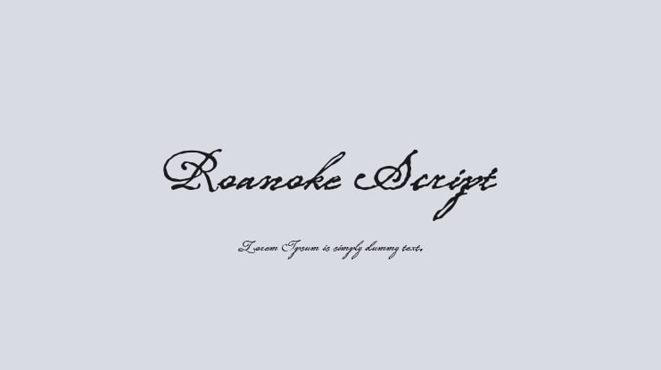 Roanoke Script Font