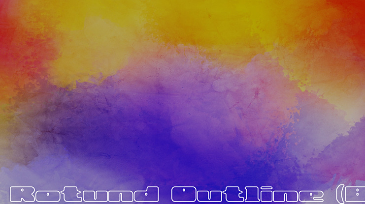 Rotund Outline (BRK) Font