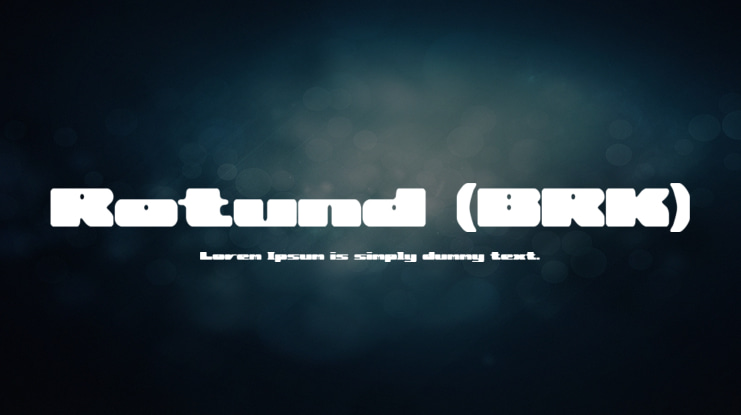Rotund (BRK) Font
