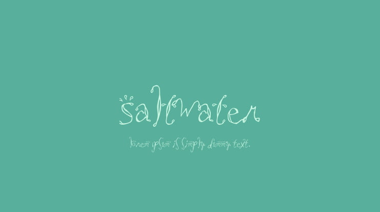 Saltwater Font