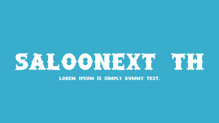 SaloonExt Th Font