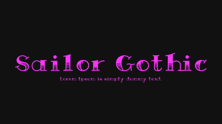 Sailor Gothic Font