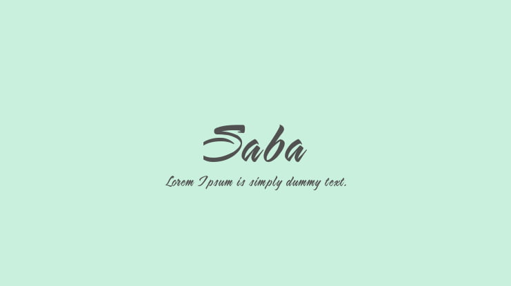 Saba Font