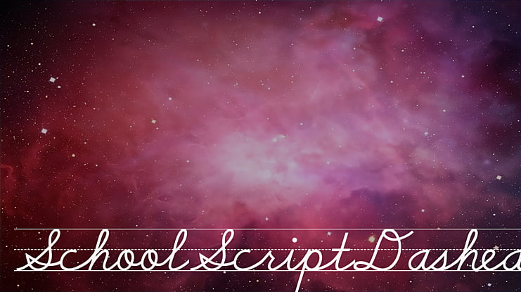 SchoolScriptDashed Font