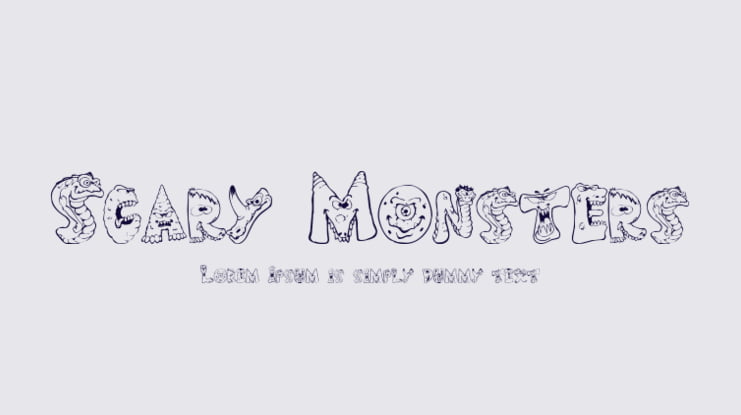 Scary Monsters Font