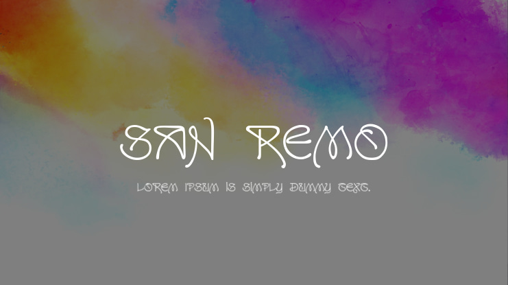San Remo Font