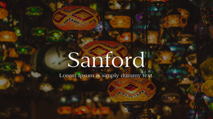 Sanford Font