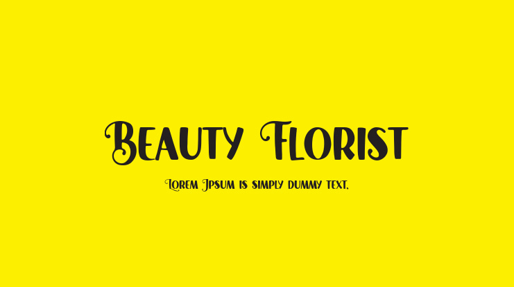 Beauty Florist Font