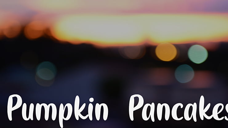 Pumpkin Pancakes Font