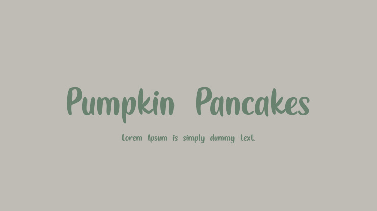 Pumpkin Pancakes Font