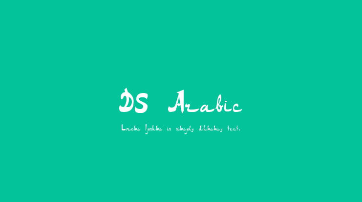 DS Arabic Font