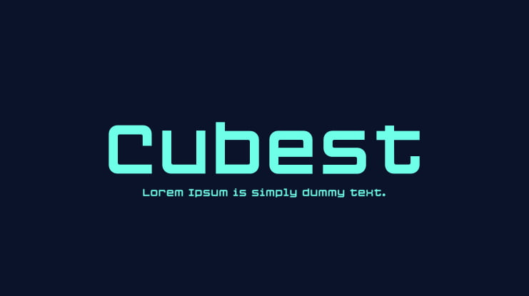 Cubest Font Family