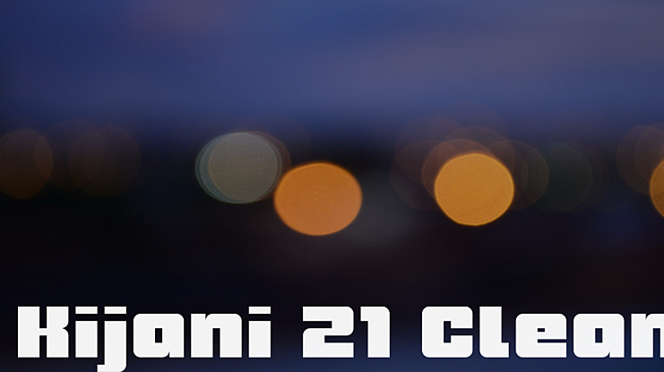 Kijani 21 Clean Font