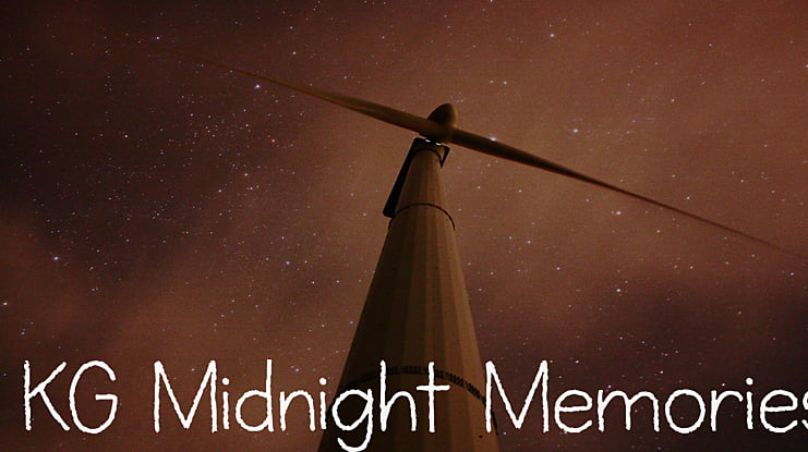 KG Midnight Memories Font
