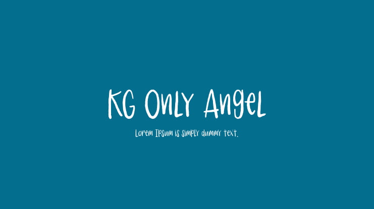 KG Only Angel Font