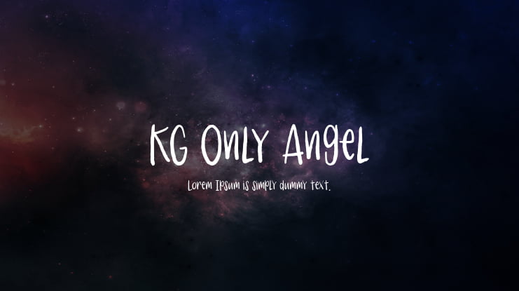 KG Only Angel Font